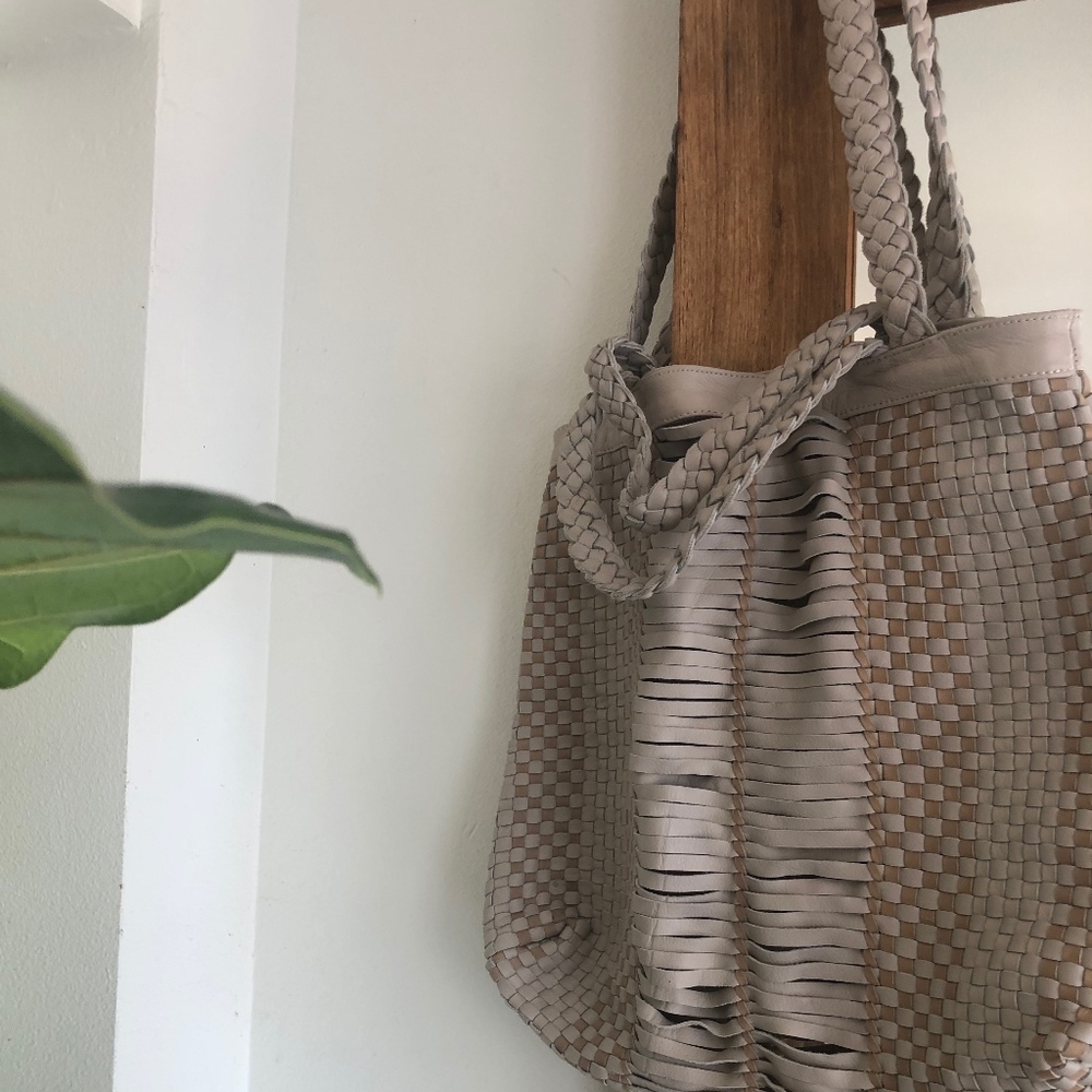 Cleobella Leather Tote Bag